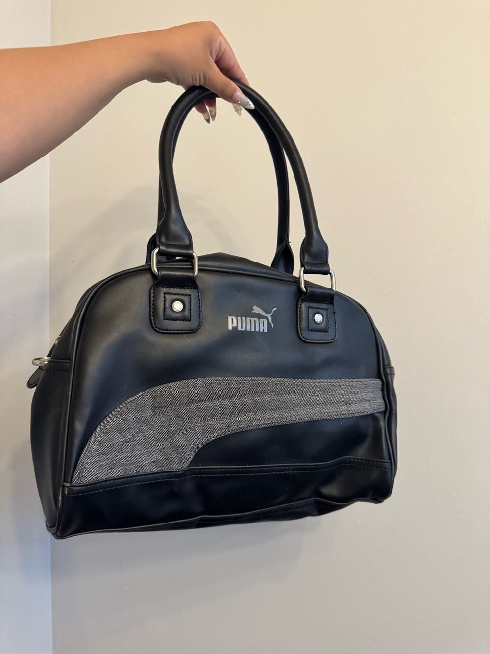 PUMA Black and Gray Bowling Bag